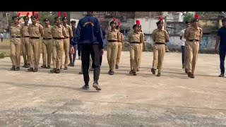 NCC Drill video 🇮🇳।।viral NCC video।। NCC practice time [upl. by Mchenry62]