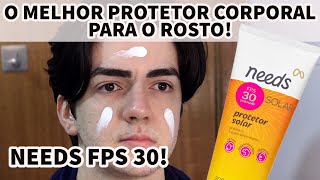 O MELHOR NEEDS PFS 30 CORPORAL  PARA USAR NO ROSTO PROTETOR SOLAR CORPORAL [upl. by Ahern561]