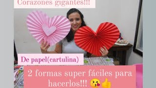 CORAZONES GIGANTES DE PAPELROSETONES EN FORMA DE CORAZÓN [upl. by Hanny121]