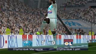 Olympique de Marseille vs Lyon 2016 2017 Ligue 1 PES6 patch stonecold [upl. by Sheffy]