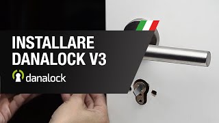 Come Installare il cilindro Danalock V3 nella porta – Salto Systems  By Demes [upl. by Hidie254]