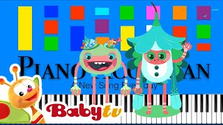 Lale Ki Lolu Theme Song BabyTV Slow EASY Medium 4K Piano Tutorial [upl. by Berg146]