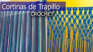 Cortinas de Trapillo  Tejidas a Mano  Diseños e Ideas [upl. by Krein]