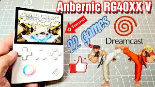 Anbernic RG40XXV testing Dreamcast 22 games I retro handheld [upl. by Strander]