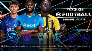 eFOOTBALL PES 2025 PPSSPP Android Update Transfers Kits 202425 Now Faces Camera PS5 Graphics HD [upl. by Bank80]