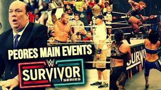 LOS EVENTOS ESTELARES MÁS DESASTROSOS EN LA HISTORIA DE WWE SURVIVOR SERIES 👎 [upl. by Mailliw839]