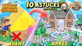 10 ASTUCES POUR VOTRE MAISON DANS ANIMAL CROSSING NEW HORIZONS  🏠 DECORATION amp TIPS [upl. by Niwre]