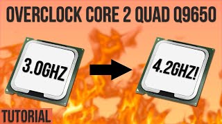 Tutorial Overclock Core 2 Quad Q9650 ke 42Ghz [upl. by Olen]