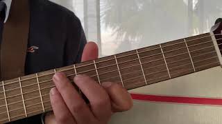 Cantique 202 le ciel et la terre guitare tuto [upl. by Ydnew973]