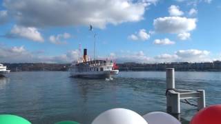 Retour du bateau quotITALIEquot  Genève  12112016 [upl. by Lacee220]