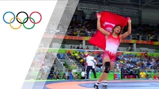 MensahStock becomes first US black woman to win wrestling gold  Tokyo Olympics  NBC Sports [upl. by Andee]