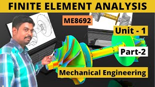 Finite Element Analysis FEA ME8692  UNIT1 Part2 Tamil [upl. by Einimod757]