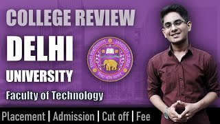 DU btech 2023 new college review  admission placement cutoff fee campus [upl. by Kwarteng]