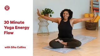 Yoga at Home  30 Minute Energizing Yoga with Siha Collins  lululemon [upl. by Clovis]