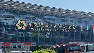 4K Canton Fair First Day In Guangzhou City  Guangzhou virtual walking tour 2023 [upl. by Zorina959]