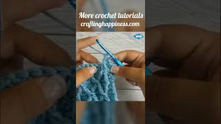 How To Crochet The Front Post Treble 2 Together  FpTr2Tog  Crafting Happiness shorts [upl. by Carnay93]