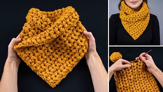 How to crochet a snood quickly and easily [upl. by Latif]