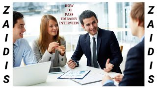 How Pass  Embassy Interview   English Subtitle Thank For You ℅ [upl. by Masao]