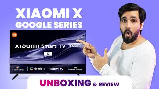 🔥 Xiaomi X 4K Dolby Vision Series Smart Google TV Unboxing amp Review  Hindi [upl. by Oliviero]