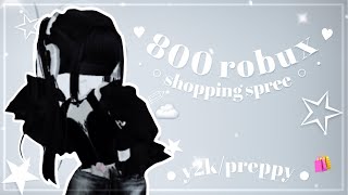 ・ 800 Robux shopping spree 🛍️ ・y2kpreppy ・ [upl. by Ecirtac183]