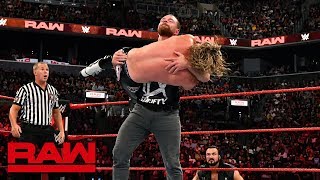 Dean Ambrose vs Dolph Ziggler Raw Aug 20 2018 [upl. by Esorbma284]