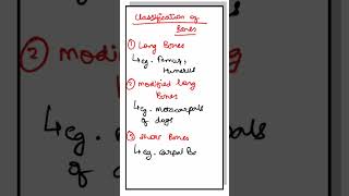 Classification of Bones Veterinary  Veterinary Anatomy Bones anatomyvideos veterinaryanatomy [upl. by Acireh]