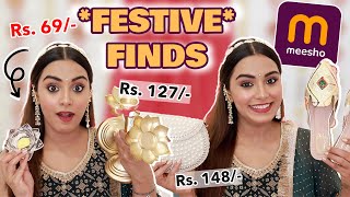 MEESHO FESTIVE FINDS Every Girl Should Have Starting Rs 69 [upl. by Sorce944]