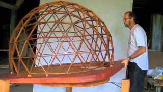 Dome geodesic F4 Cupula geodesica  Geodätische Kuppel [upl. by Annahoj]