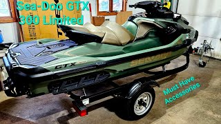 2022 SeaDoo GTX 300 Limited Must Have Accessories and 2 Month Review [upl. by Aisyat]