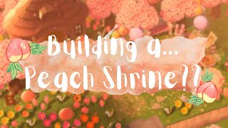 a peachfilled valentines build 🍑 animal crossing new horizons speedbuild [upl. by Range50]