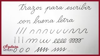 Curso de Caligrafía  Lección 2 Trazos básicos con lápiz para escribir con buena letra [upl. by Nalat]