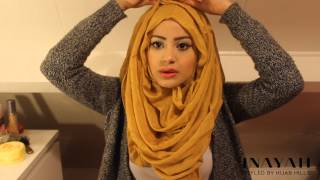 How To Style Your INAYAH Scarf  Hijab Tutorial 4 [upl. by Yanahc947]