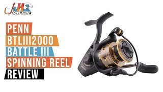 Penn BTLIII6000 Battle III Spinning Reel Review  JampH Tackle [upl. by Savannah]