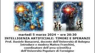 INTELLIGENZA ARTIFICIALE TIMORI E SPERANZE [upl. by Peers]