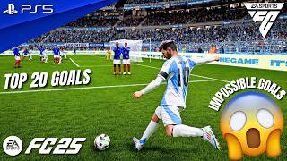 FC 25  TOP 20 GOALS 1  PS5™ 4K60 [upl. by Nnylrebma]