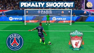 FIFA 22  Penalty Shootout  PSG vs Liverpool 🔥 [upl. by Acireed]