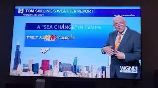 Tom Skillings last live forecast WGN News at 10 22824 [upl. by Hamish636]