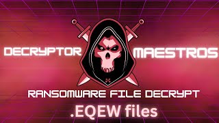 Decrypt EQEW Virus File EQEW Ransomware Removal amp DecryptEQEW Files [upl. by Urbani]