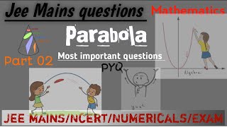 Parabola class 11 jee mains  Part 02 [upl. by Htiderem13]