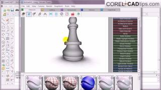 CorelCAD  First look at the 3D revolve feature [upl. by Ahsienak]