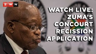 WATCH LIVE Concourt hears Zumas rescission application [upl. by Ahcim]