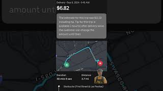 Uber eats order Starbucks [upl. by Icam]