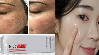 BioOne Glycolic acid Cream 12 Review  Benefits Uses  Glowing Glass Skin Skin Peeling at Home [upl. by Lovell]