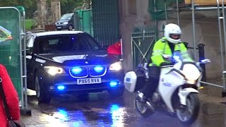 Police escorting Xi Jinping in London  習近平在倫敦的車隊 [upl. by Putnem443]