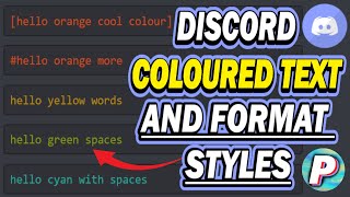 How To Make DISCORD COLOR TEXT and Text Formats Bold Italics Underline 2021 [upl. by Patty]