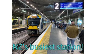 The BUSIEST train station in New Zealand  is quite quiet  Waitemata Britomart train station walk [upl. by Atwahs323]