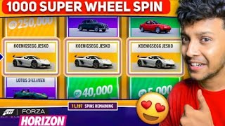 1000 SUPER WHEEL SPINS IN FORZA HORIZON 5 [upl. by Innavoij252]