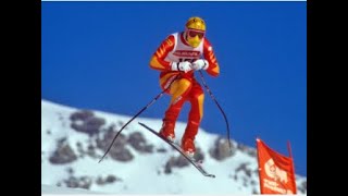 Peter Müller downhill gold WCS Crans Montana 1987 [upl. by Olimreh283]