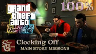 GTAIV  TBoGT  Mission 05  Clocking Off 100 [upl. by Nailuj]