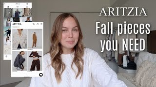 Everything you NEED from ARITZIA for fall fall favorites  capsule wardrobe essentials [upl. by Ancier612]